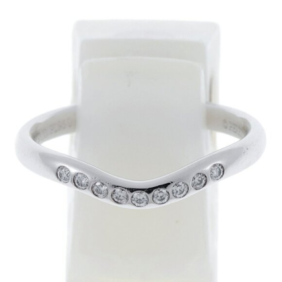 TIFFANY & CO. Platinum Diamond Ring - Picture 1 of 5